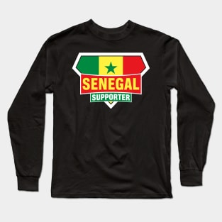Senegal Super Flag Supporter Long Sleeve T-Shirt